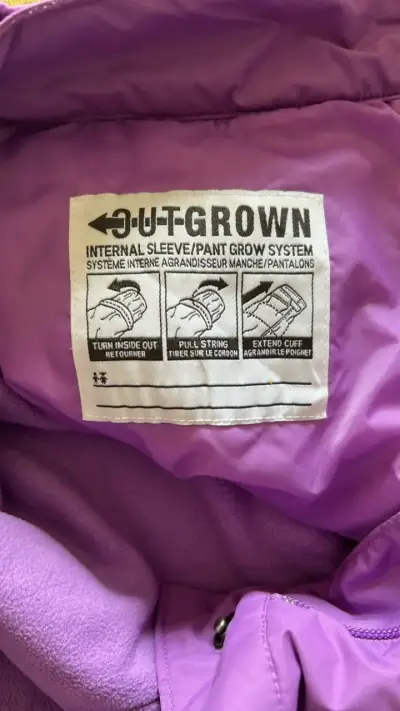 Pantalones de nieve Columbia morados - miniatura 3