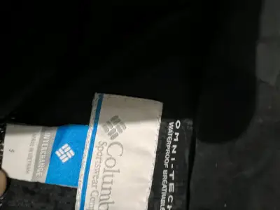 Chaqueta impermeable Columbia negra para mujer - miniatura 2