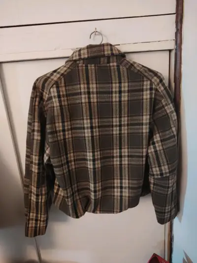 Chaqueta a cuadros marrón marca Icono - miniatura 2