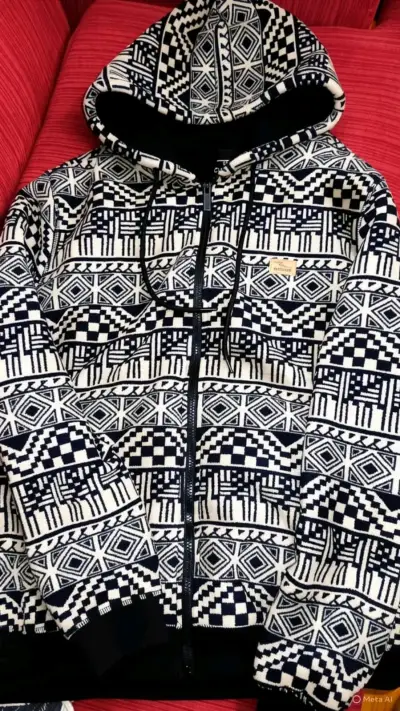 Chaqueta de polar negra con capucha /las 2 - miniatura 2