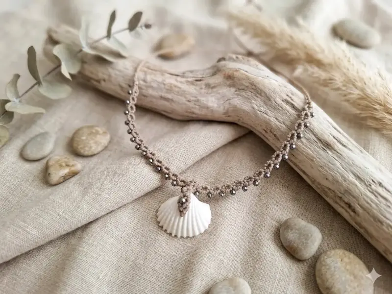 Collar artesanal con piedra natural - 6
