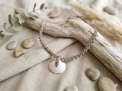 Collar artesanal con piedra natural - miniatura 6