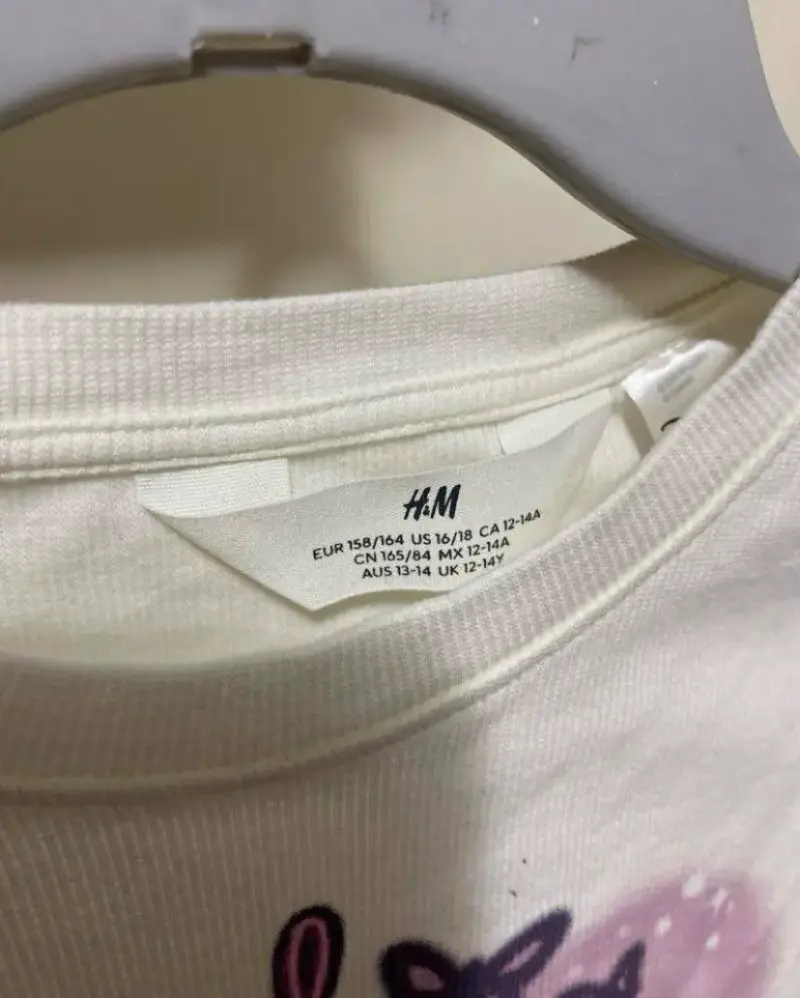 Polera manga larga H&M Angel y Stitch Niña - 3