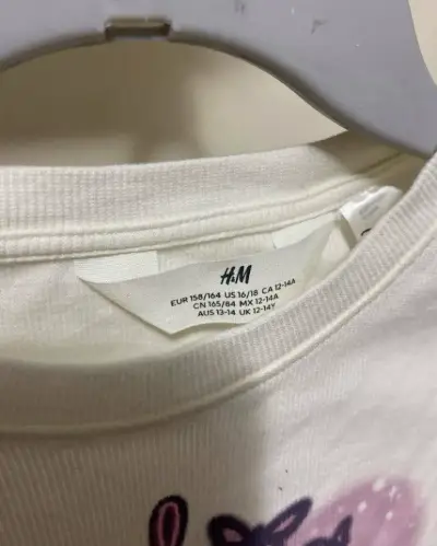 Polera manga larga H&M Angel y Stitch Niña - miniatura 3