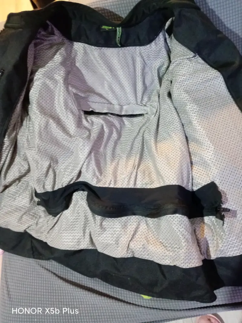 Chaqueta de moto Atrox negra y gris - 5