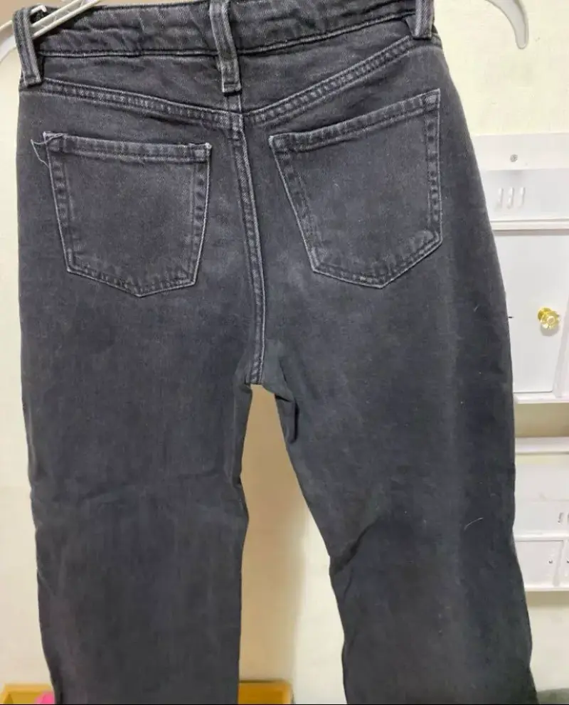 Jeans niña negros desgastados para - 2