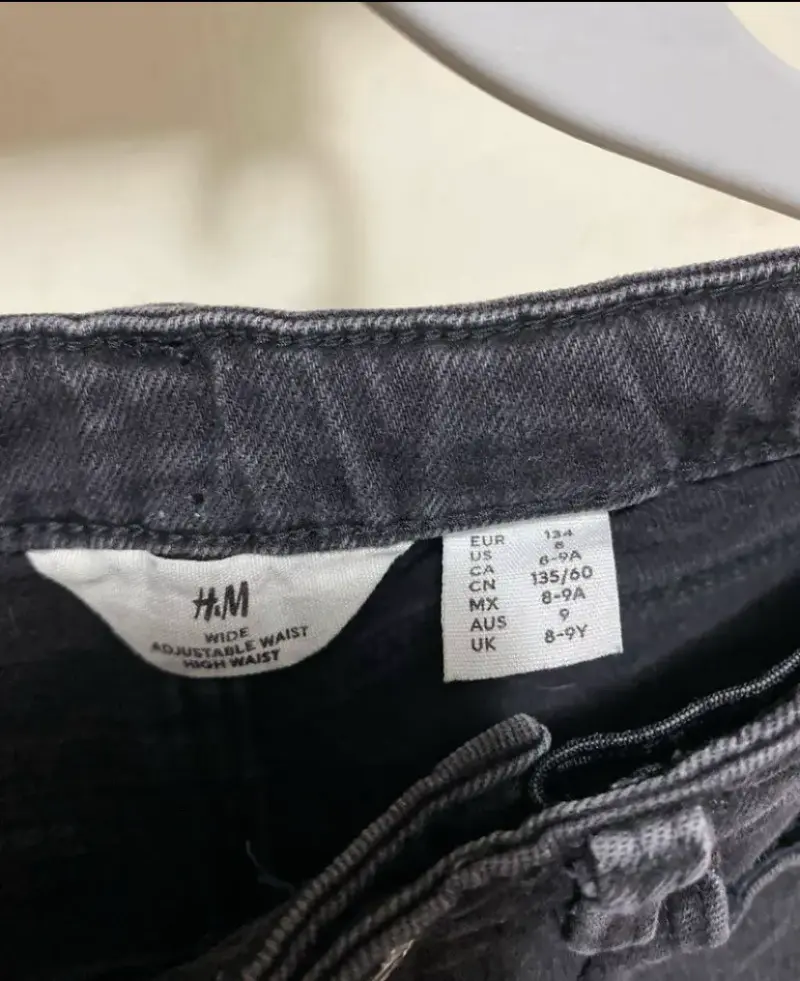 Jeans niña negros desgastados para - 3