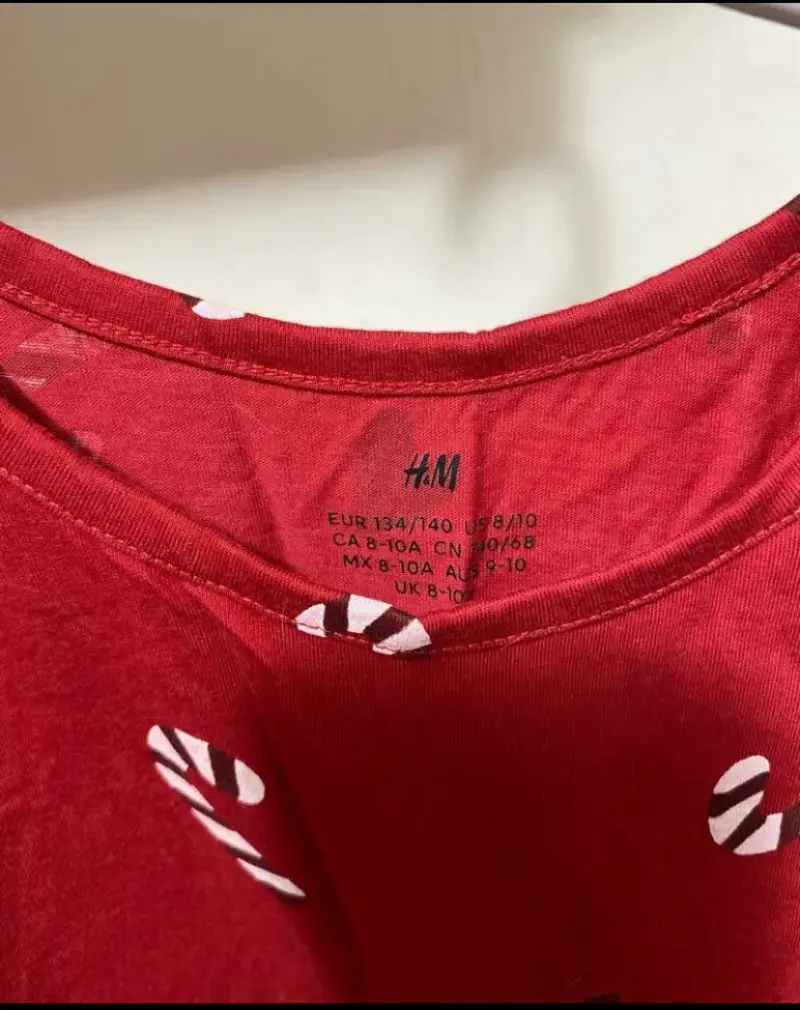 Vestido rojo navideño para niña H&M - 2