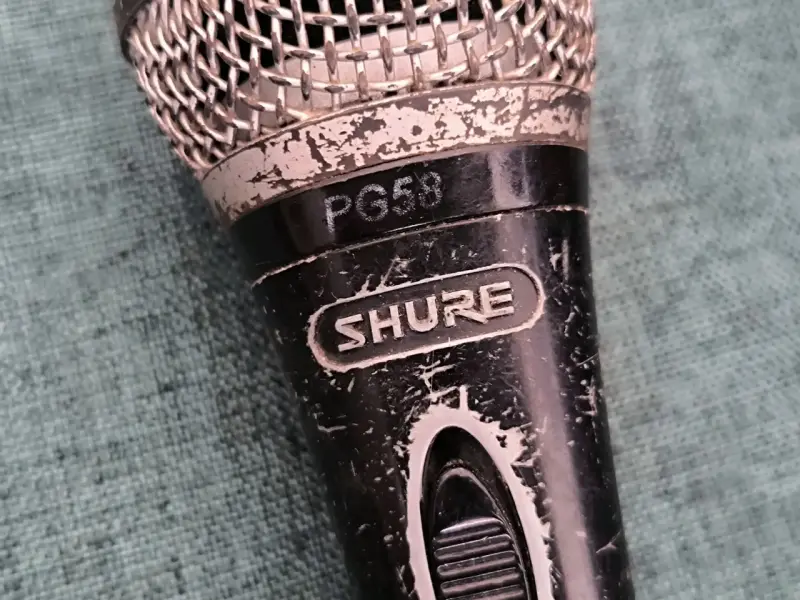 Micrófono Shure PG58 dinámico usado - 2