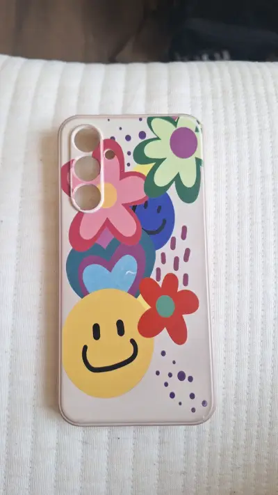 Carcasa para Samsung A54con diseño floral y emojis - miniatura 1