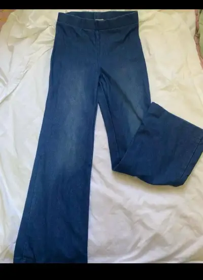 Pantalones de mezclilla azul para niña - miniatura 1