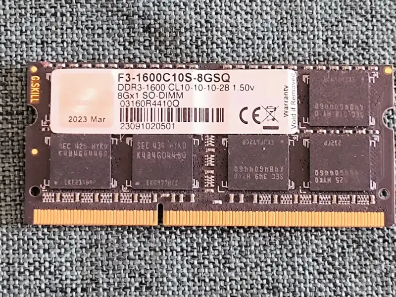 Memoria RAM G.Skill DDR3 8GB SO-DIMM - 1