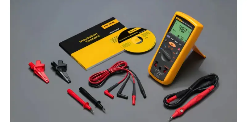 Medidor Fluke 1507, con sus accesorios. - 2