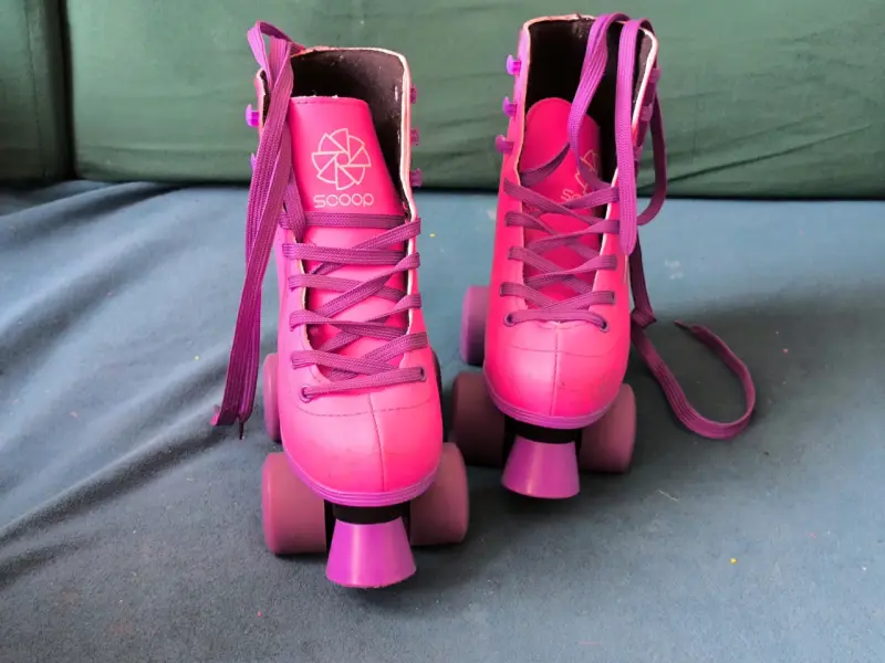 Patines de cuatro ruedas Scoop rosados - 1