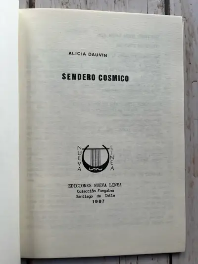 Libro 'Sendero Cósmico' de Alicia Dauvin 1987 - miniatura 4