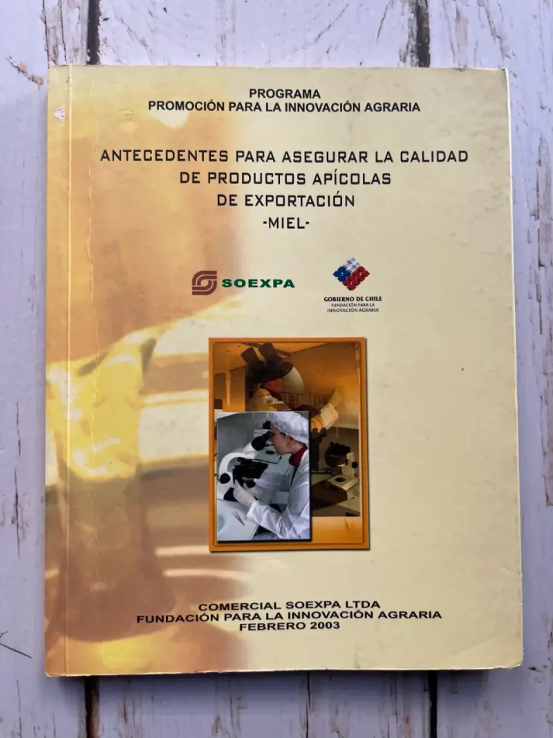 Libro sobre calidad de productos apícolas - 1