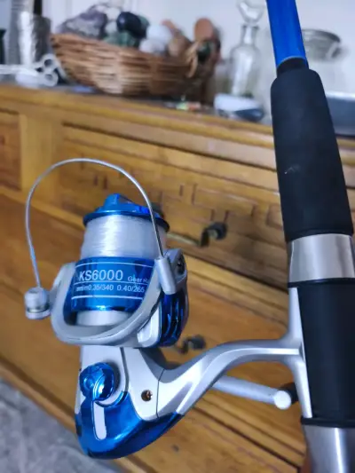 Caña de pescar telescopica  con carrete KS600 - miniatura 2