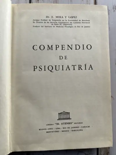 Compendio de Psiquiatría / Dr. E. Mira y López - miniatura 2