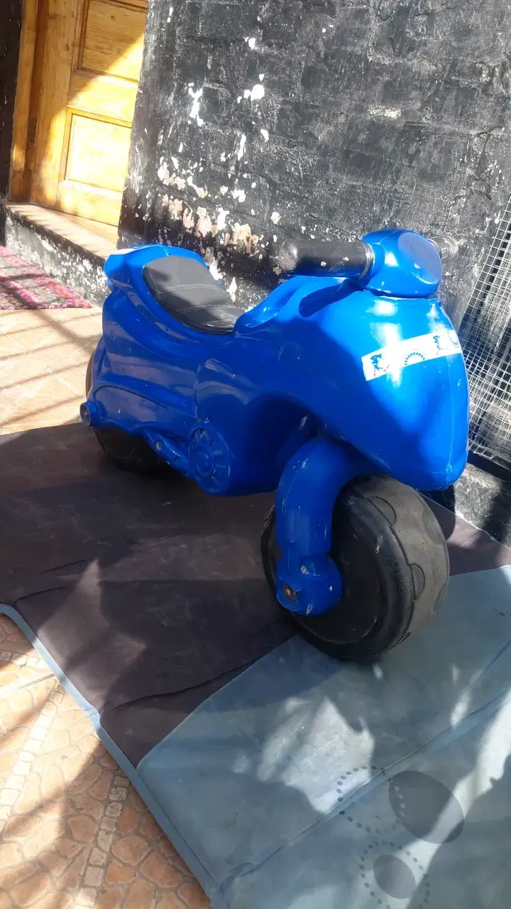 Moto correpasillos infantil azul - 6