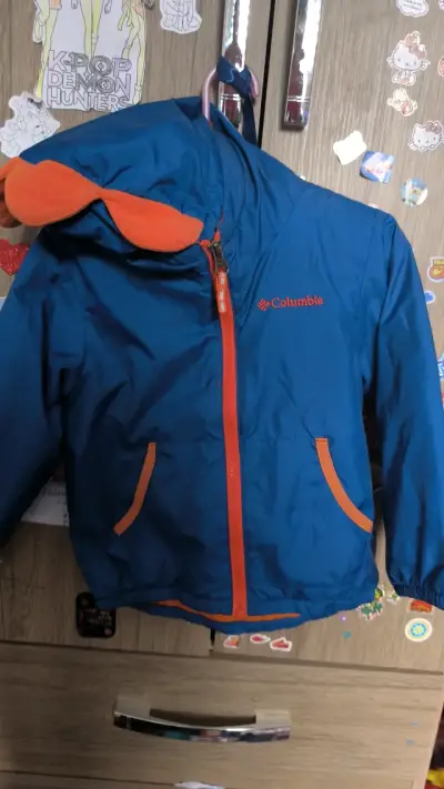 Chaqueta Columbia azul y polar Columbia para niños - miniatura 1