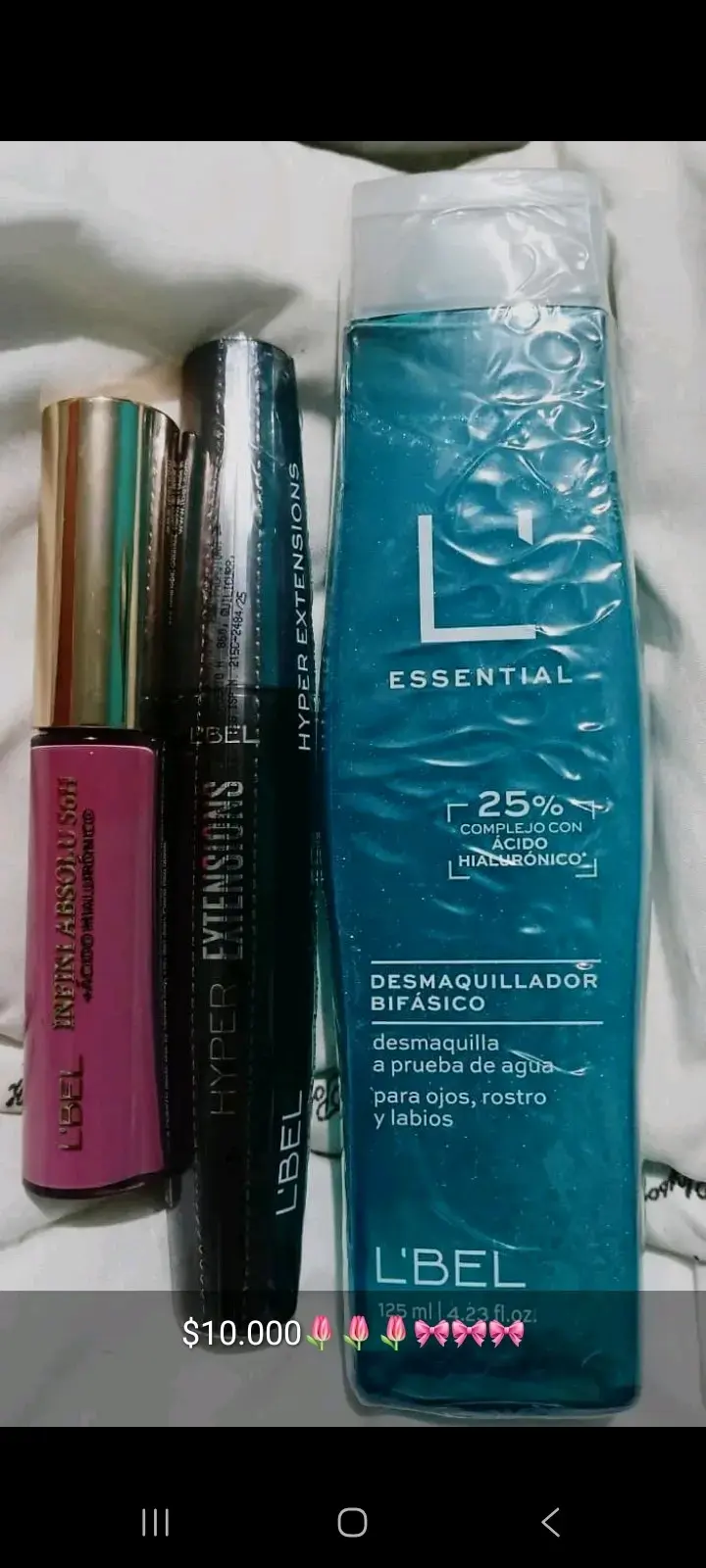 Set de maquillaje L'Bel: máscara y desmaquillante