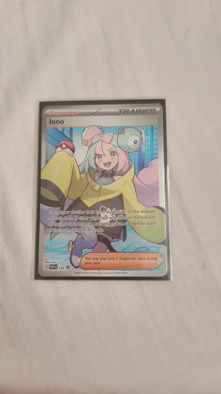 Carta Pokémon Iono Entrenador Supporter