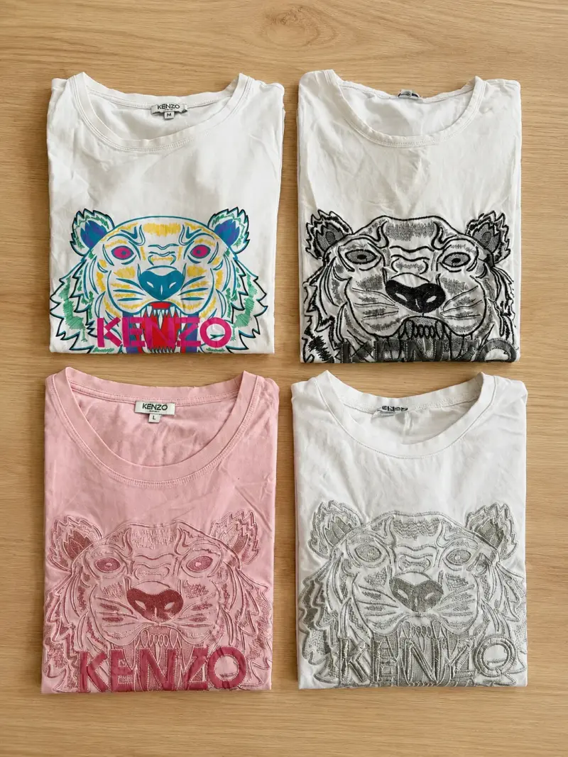 Poleras Kenzo con diseño de tigre
