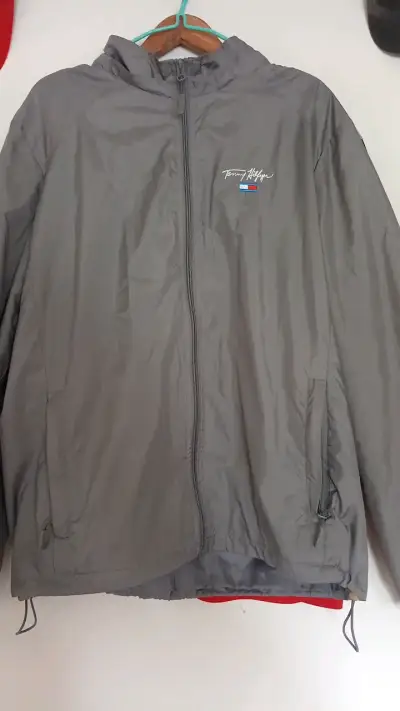 Chaqueta cortaviento Tommy Hilfiger gris - miniatura 1