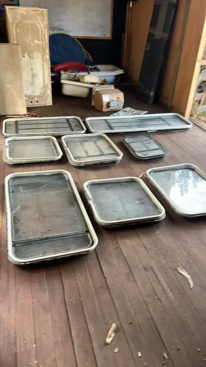 Ventanas de aluminio usadas en buen estado - 1