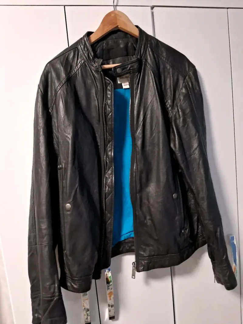 CASACA DE CUERO HOMBRE MARCA DIESEL - 2