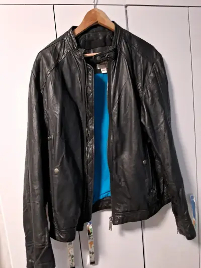 CASACA DE CUERO HOMBRE MARCA DIESEL - miniatura 2