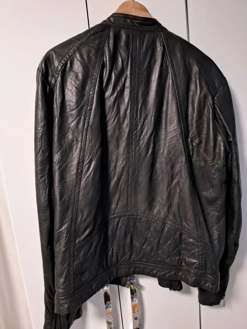 CASACA DE CUERO HOMBRE MARCA DIESEL - 4