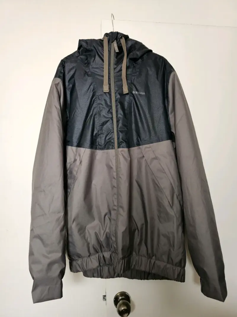 Chaqueta cortaviento Quechua bicolor - 1