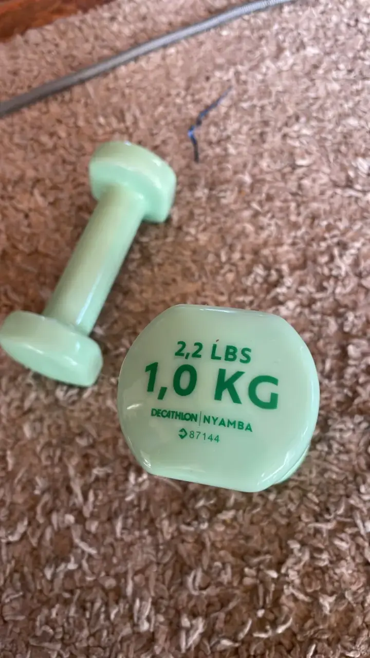 Mancuerna de 1 kg Decathlon Nyamba verde - 1