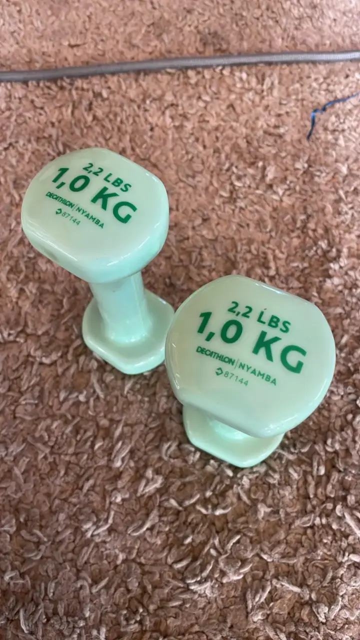 Mancuerna de 1 kg Decathlon Nyamba verde - 3