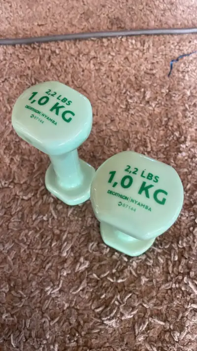 Mancuerna de 1 kg Decathlon Nyamba verde - miniatura 3