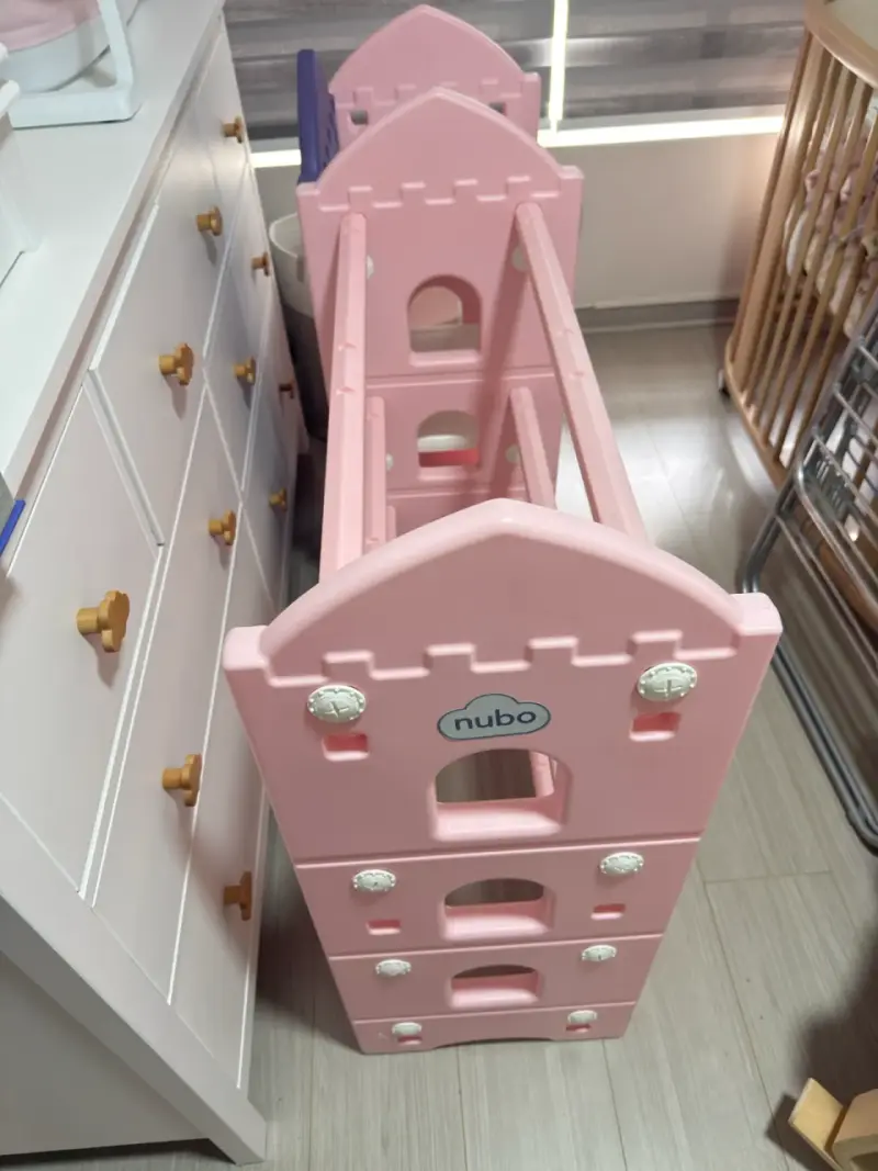 Estante organizador infantil rosa - 4