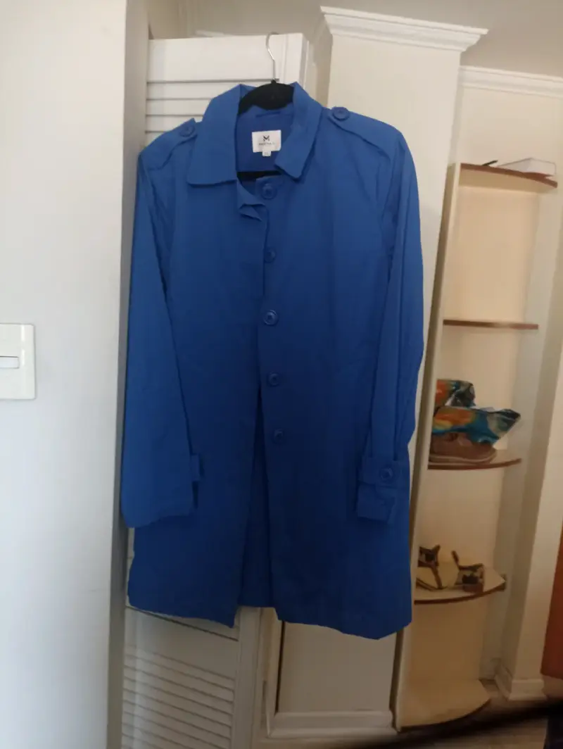 Abrigo azul para mujer talla M