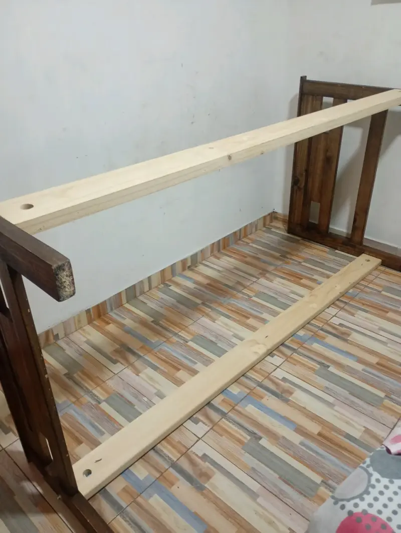 Cama 1 plaza madera - 1