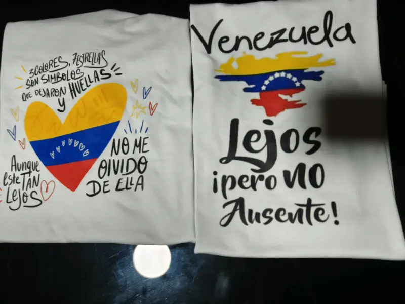 Pack de poleras estampadas con frases venezolanas - 2