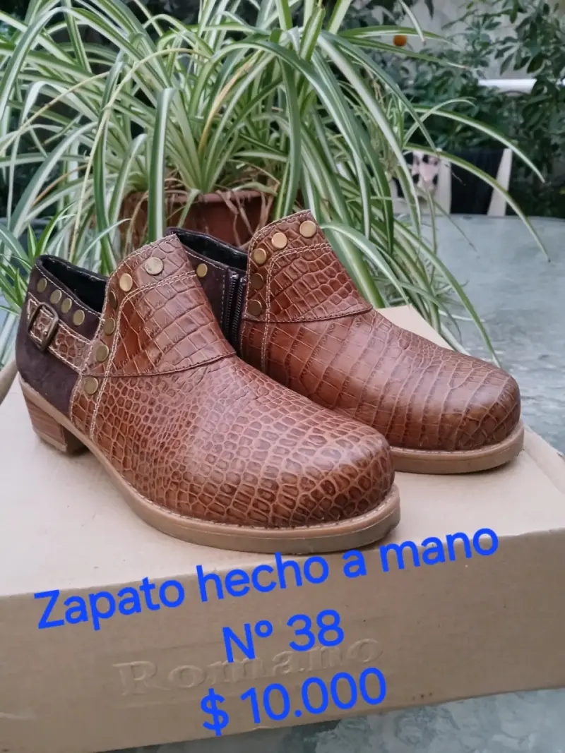 Zapatos de cuero hechos a mano talla 38