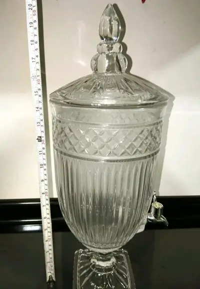 Dispensador de vidrio con tapa decorativa - miniatura 2