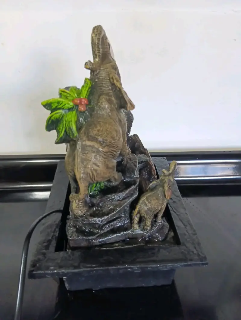 Fuente decorativa con elefante y luz LED - 6