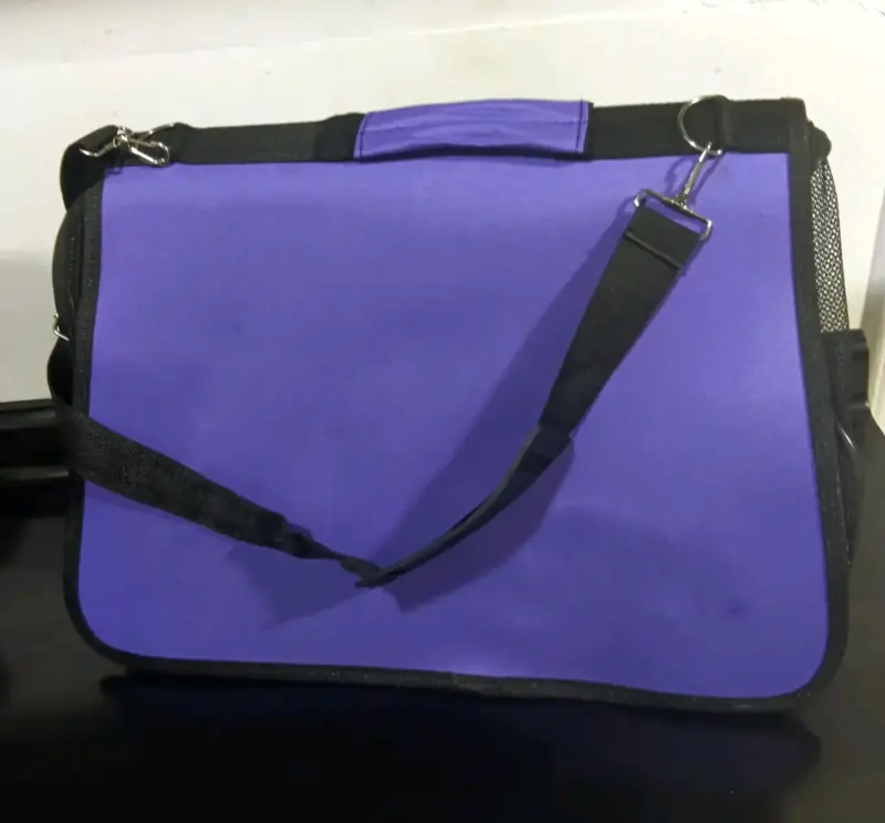Maletín morado con diseño kawaii - 3