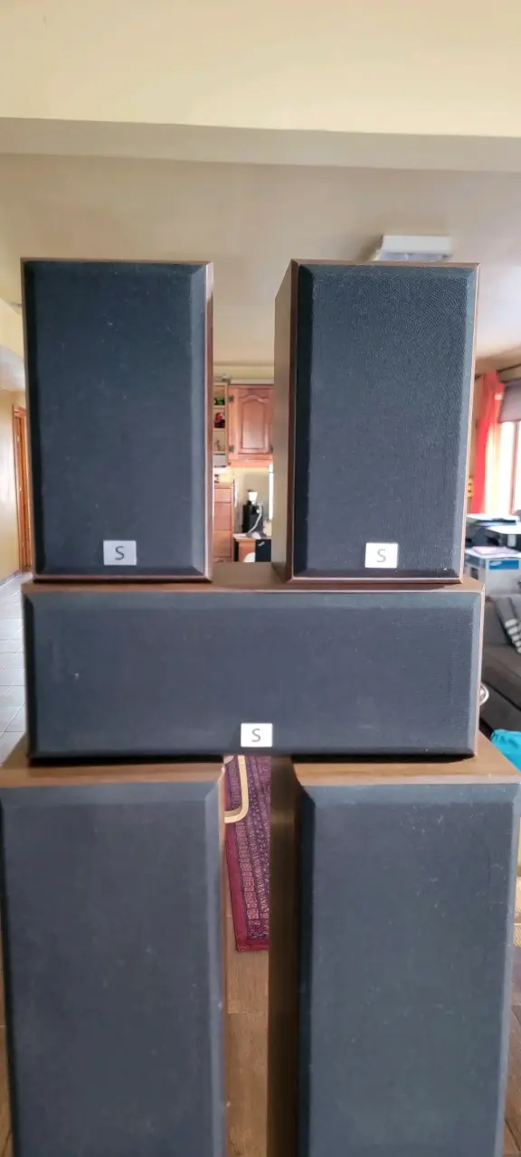 Set de parlantes de madera para hogar - 6