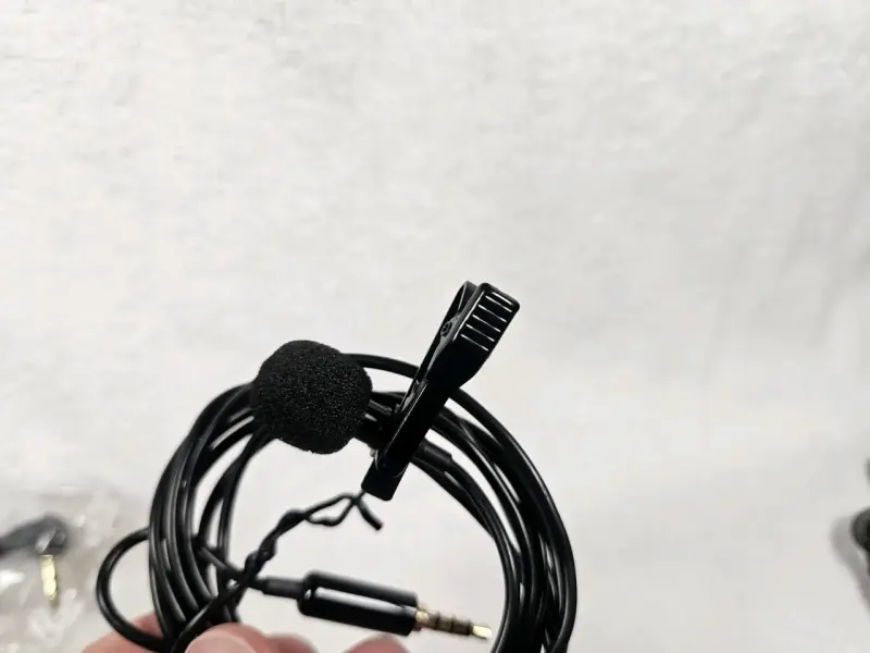 Micrófono de solapa con cable para grabación - 3