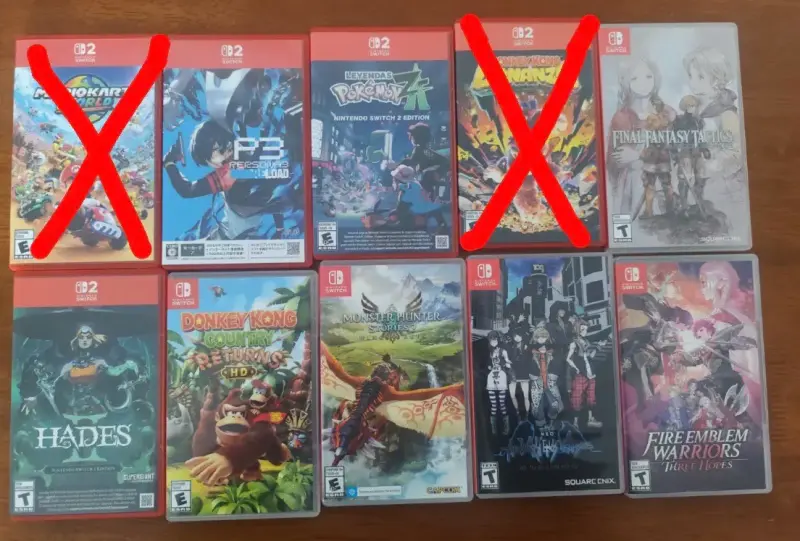 Colección de juegos Nintendo Switch variados