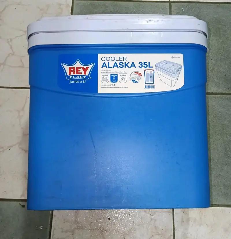 Cooler portátil Rey Plast Alaska 35L azul