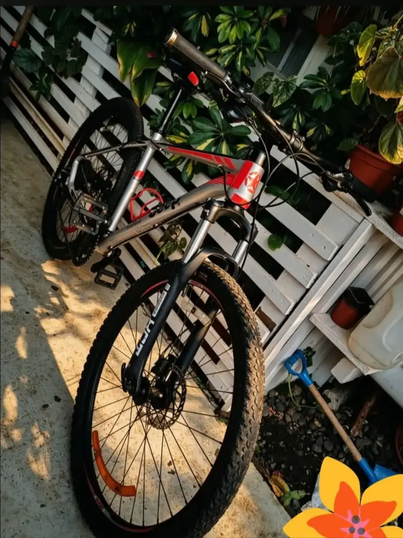 Bicicleta Jeep montaña gris y roja - 3