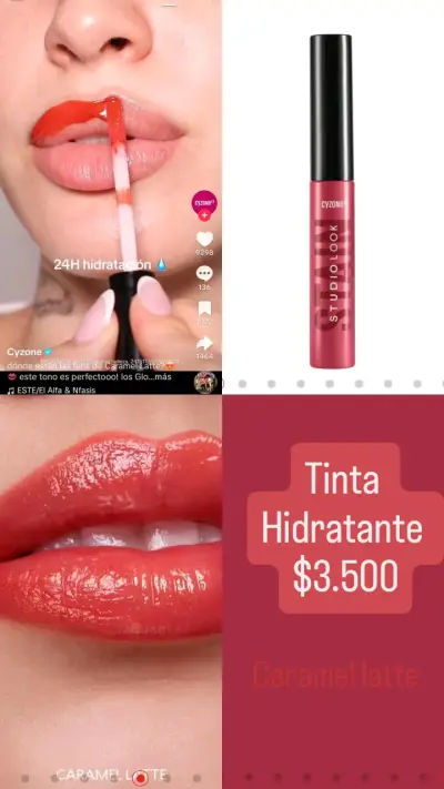 Tinta labial hidratante Cyzone Caramel Latte - miniatura 1